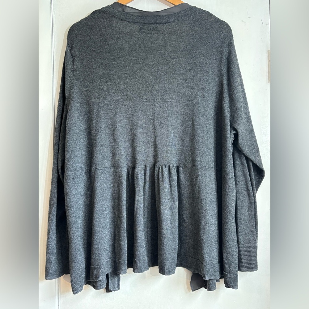 Apt. 9 Women's Charcoal Open Cardigan - Picture 5 of 6